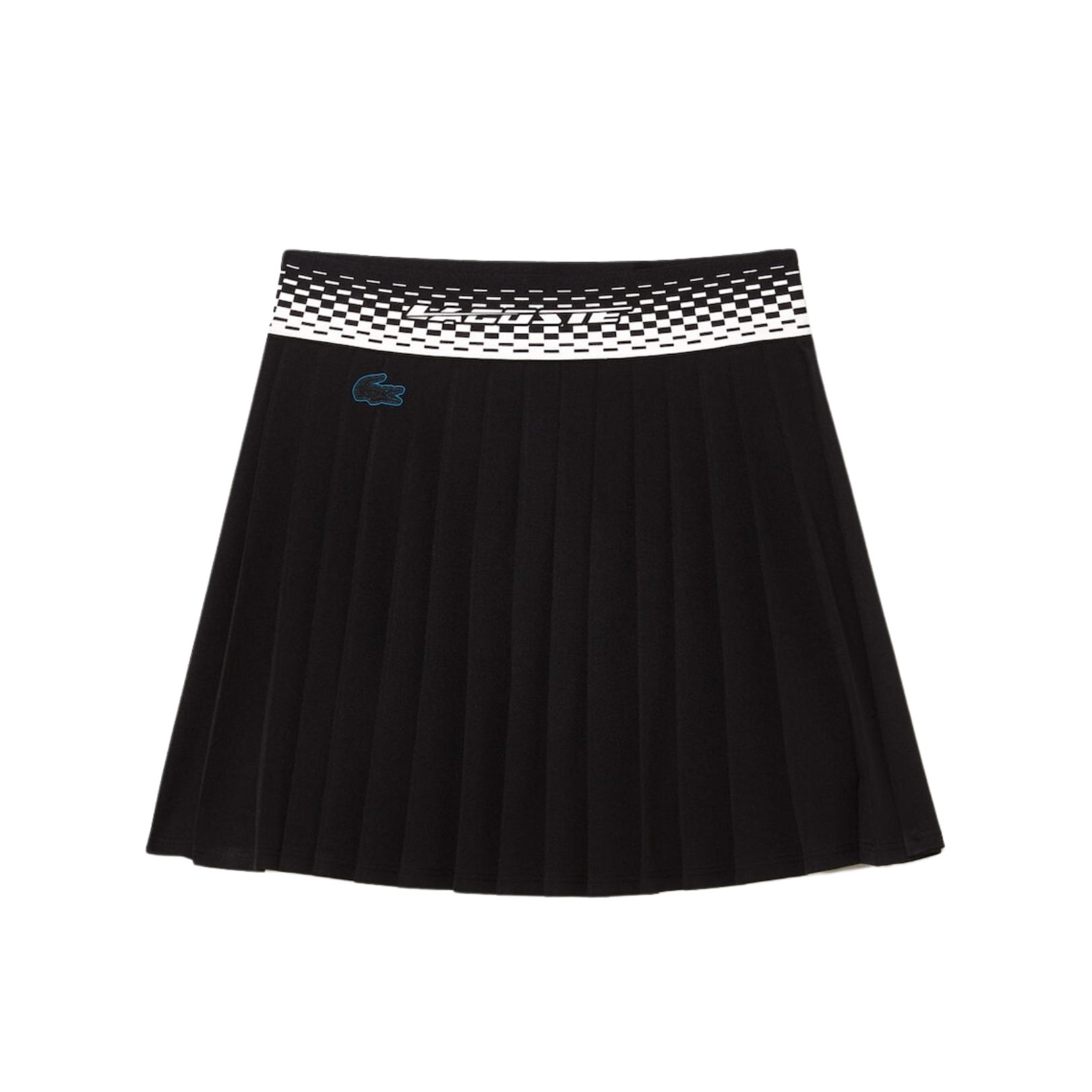 Lacoste Tennis Pleated Skirt With Built In Shorts Black Padelxpert