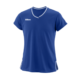 Wilson Team ll V-Neck T-Shirt Girl Royal Blue