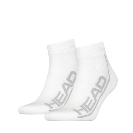 Head Socks Tennis 2P Stripe Quarter White