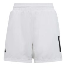 Adidas Boys Club 3-Stripe Junior Shorts White