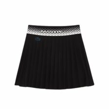 Lacoste Tennis Pleated Skirt with Built-in Shorts Black