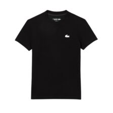 Lacoste Sport Organic Cotton Ultra-Dry Jersey T-shirt Women Black