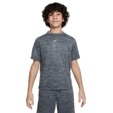 Nike Multi Boys Dri-FIT Short-Sleeve Top Black/Light Smoke Grey