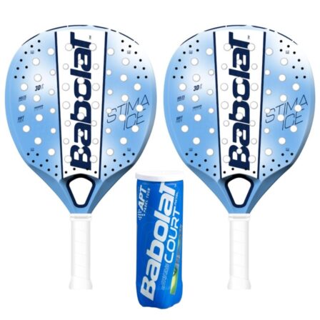 Babolat Padel Paket (2 x Babolat Stima Ice + Babolat Court Padel X3)