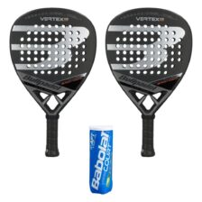 Bullpadel Padel Paket (2 x Bullpadel Vertex 03 CMF X + Babolat Court Padel X3 3 st.)