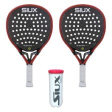 Siux Padel Paket (2 x Siux Electra Pro 2026 Fire Red + Siux Neo 3 st.)